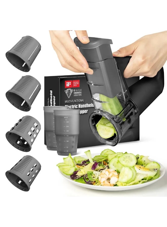 عام قطاعة وفرامة طعام لاسلكية 40 واط بشفرات متعددة وبطارية قابلة للشحن - Image 1